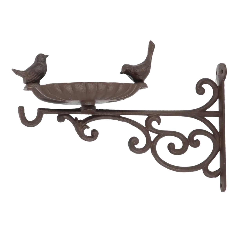 Konzole na závěsný květináč s krmítkem 24x35x25cm | Esschert Design