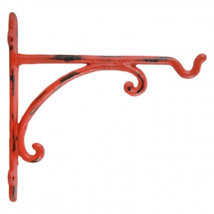 Konzole na zeď retro červená