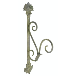 Konzole s háčkem kovová 7x18x42 cm