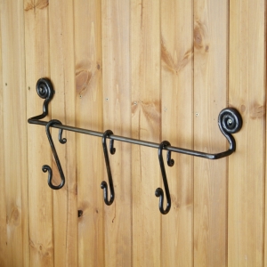 Konzolka do kuchyně (3 háčky) 50cm