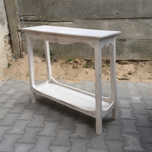 Konzolový stolek bílý vintage 80x90x30cm
