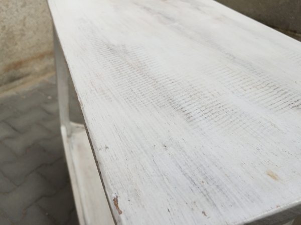 Konzolový stolek bílý vintage 80x90x30cm