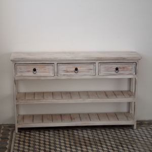 Konzolový stolek se 3 šuplíky 70x133x27cm