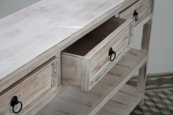 Konzolový stolek se 3 šuplíky 70x133x27cm 