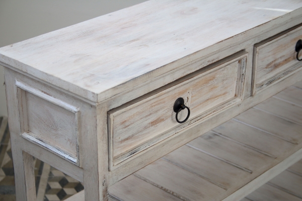 Konzolový stolek se 3 šuplíky 70x133x27cm 