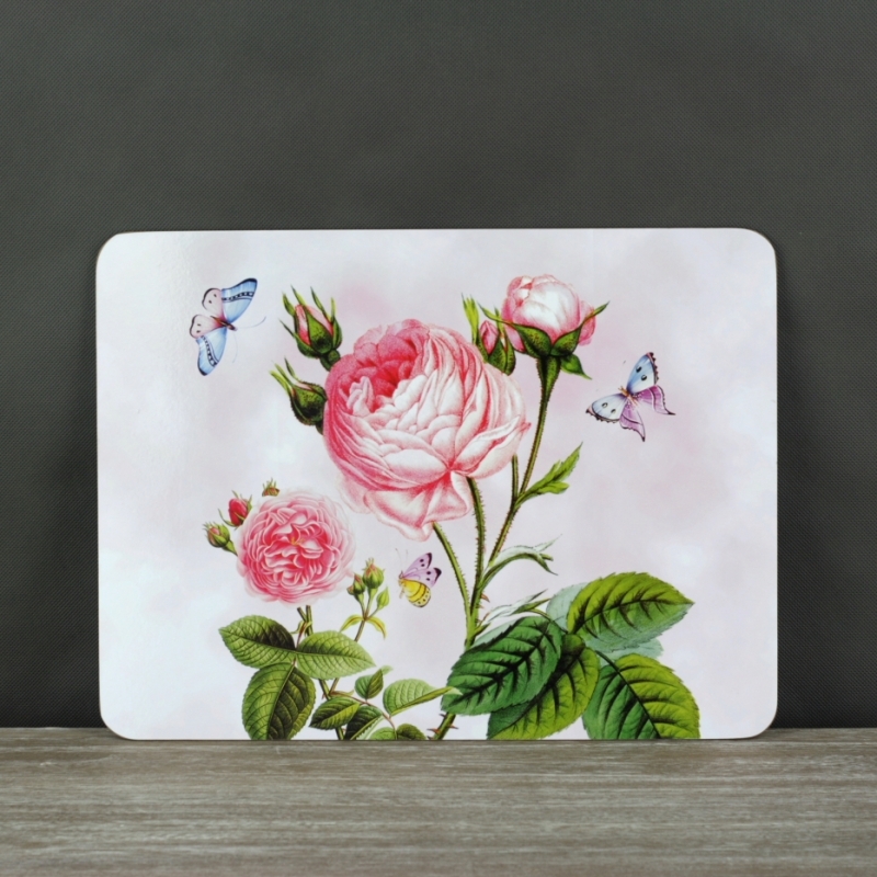 Korková podložka růže 40×30cm (sada 4ks)