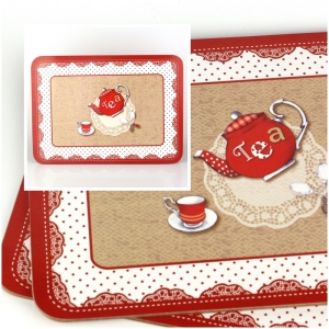 Korkové prostírání na stůl TEA 2ks  29x21cm