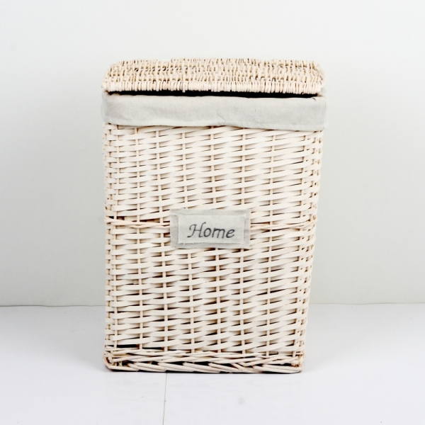 Koš na prádlo bílý HOME 37x50x28cm střední