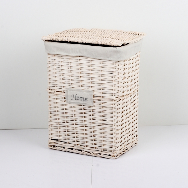 Koš na prádlo bílý HOME 37x50x28cm střední