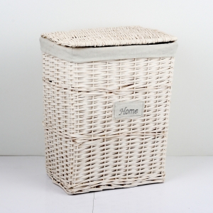 Koš na prádlo bílý HOME 45x35x58cm