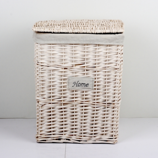 Koš na prádlo bílý HOME 45x35x58cm