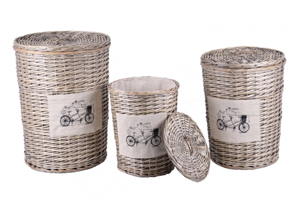 Koš na prádlo z proutí 41cm