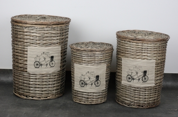 Koš na prádlo z proutí 41cm