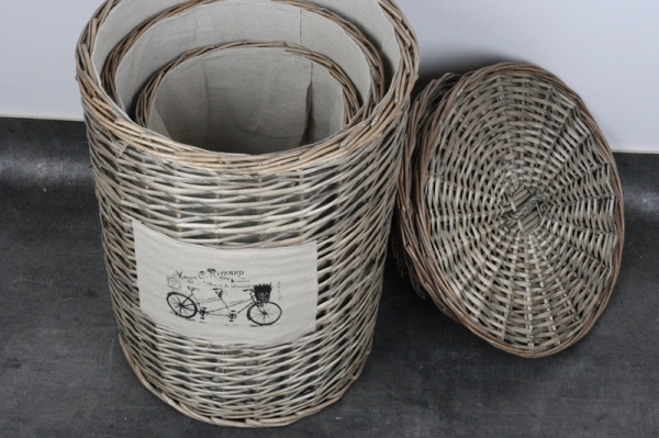 Koš na prádlo z proutí 41cm