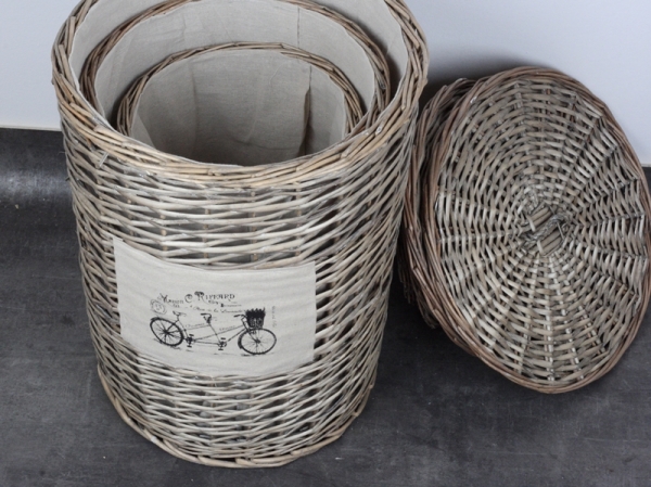 Koš na prádlo z proutí 60cm