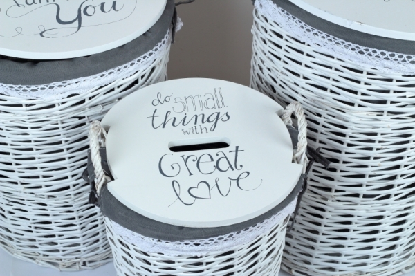 Koš na špinavé prádlo  CELÁ SADA 3 KUSŮ s víkem - vyřazeno