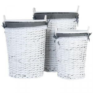 Koš na špinavé prádlo s látkovým potahem 31x41cm