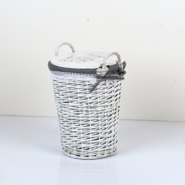 Koš na špinavé prádlo s látkovým potahem 31x41cm