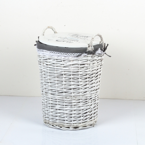 Koš na špinavé prádlo s látkovým potahem 39x48cm