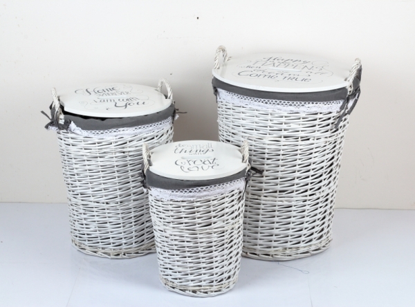 Koš na špinavé prádlo s látkovým potahem 45x57cm