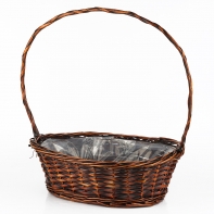 Koš proutěný hnědý dušičkový největší