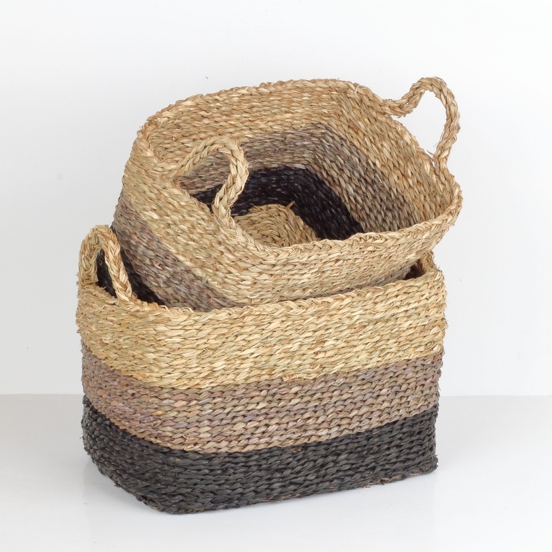 Koš z mořské trávy 20x31x22cm