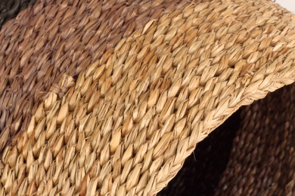 Koš z mořské trávy kulatý velký 42×34×42cm