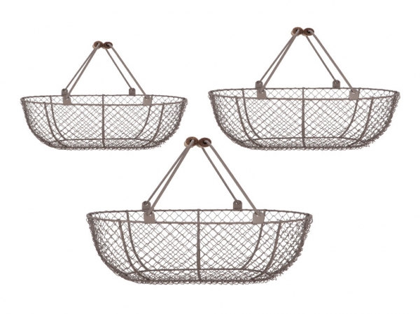 Košík drátěný retro, velikost M