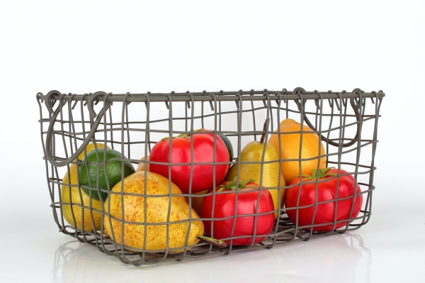 Košík kovový na ovoce - do 15kg