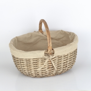 Košík na houby s látkou 36x28x28cm