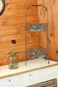 Košík na ovoce / etažér - motiv příbory