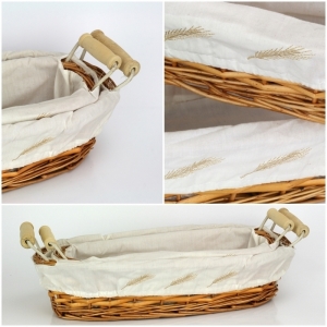 Košík na pečivo 2ks oválný