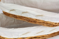 Košík na pečivo 2ks oválný