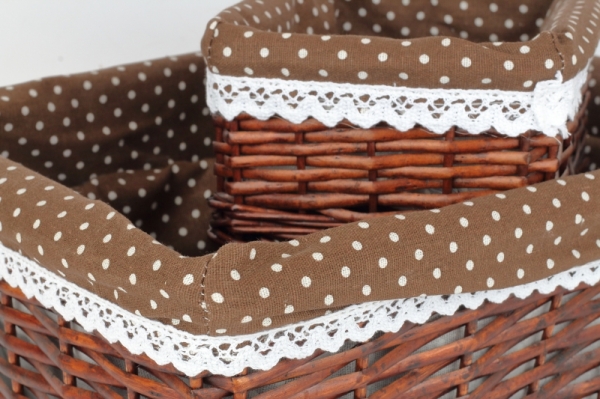 Košík proutěný 41x34cm