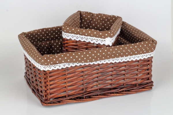 Košík proutěný 41x34cm