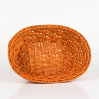 Košík proutěný oranžový 27x19x8cm