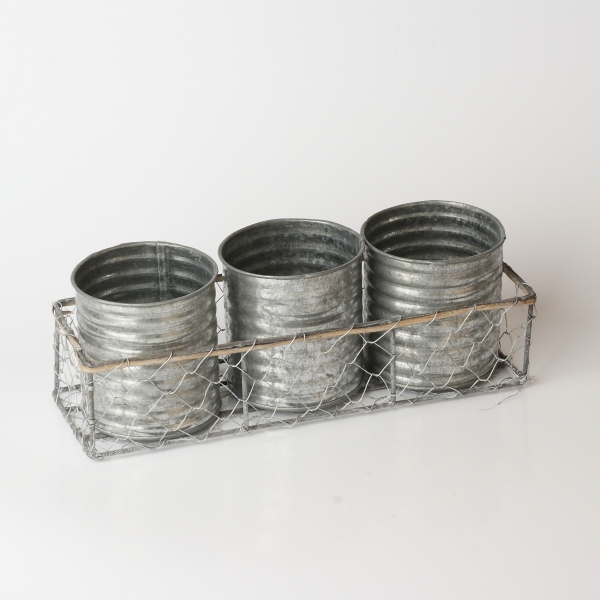 Košík s plechovkami 28x10x6cm