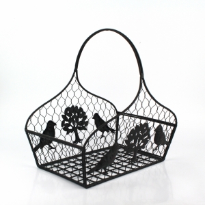 Košík se stromem a ptáčky (set 2ks)