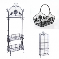 Košík se stromem a ptáčky (set 2ks)