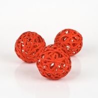 Koule z proutí červená 8cm