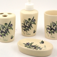 Koupelnové doplňky - keramická sada Olive