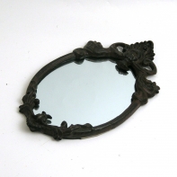 Koupelnové zrcadlo retro litina 24,5x14cm