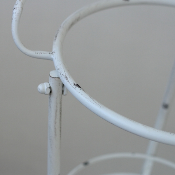 Koupelnový retro stojan bílý 80cm