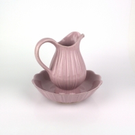 Koupelnový set - džbán s mísou Vintage rose.