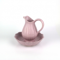 Koupelnový set - džbán s mísou Vintage rose.