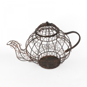 Kovová dekorace konvice 25x40x25cm