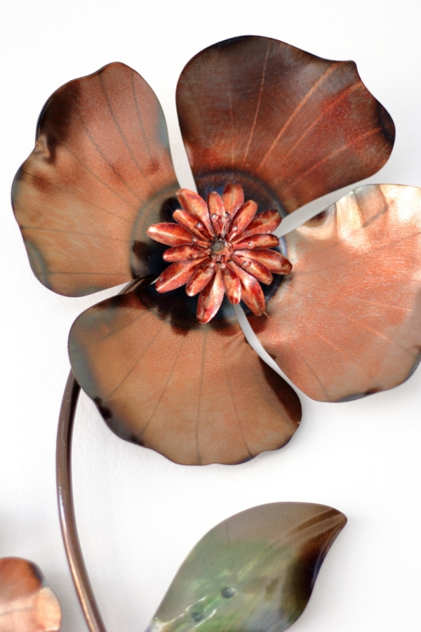 Kovová dekorace na zeď 76cm