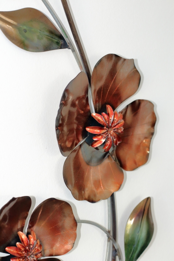 Kovová dekorace na zeď 76cm