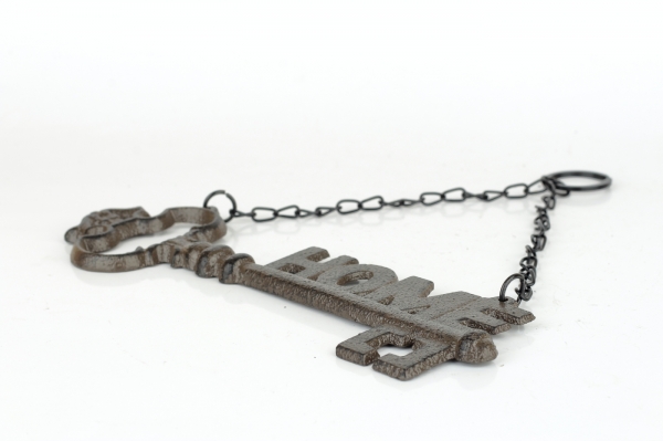 Kovová dekorace na zeď Klíč