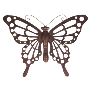 Kovová dekorace na zeď motýl 53x40cm